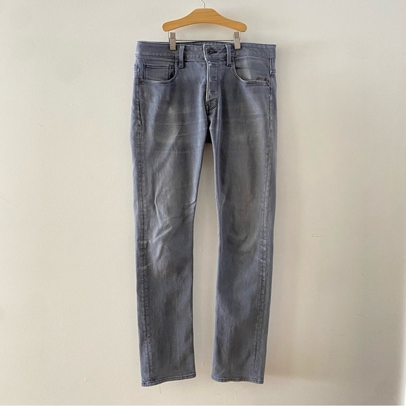 G-STAR Raw Revend Straight Gray Jeans 51011 Men’s Size 32 x 34 - Picture 1 of 12
